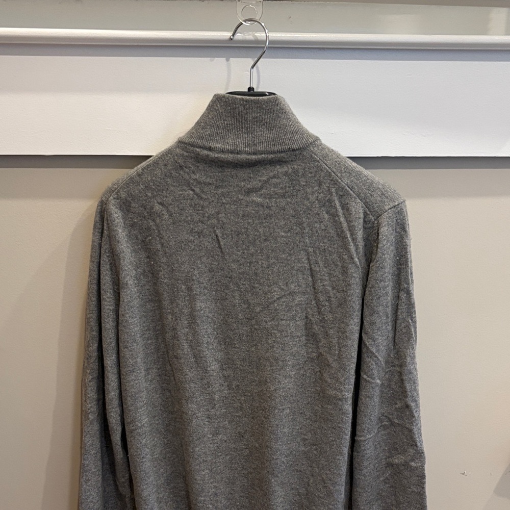 Salvatore Ferragamo Gray Zip-Up Sweater - Picture 4 of 4